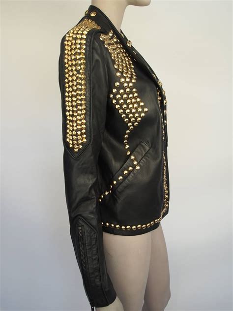 givenchy gold studded leather jacket|Givenchy oversized classic wayfarer.